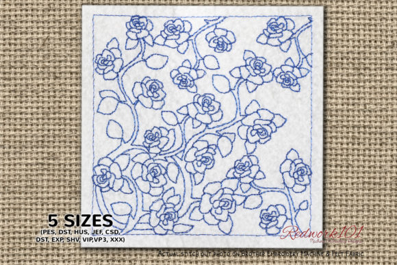 Blue Rose Flower Pattern: A Holiday Embroidery Review