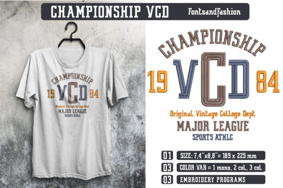 Championship VCD: A Seller's Review for Sports Embroidery