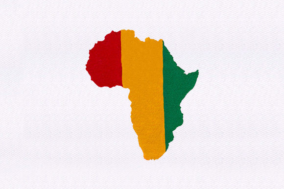 Colored African Map: A Bold Choice for Craft Fairs