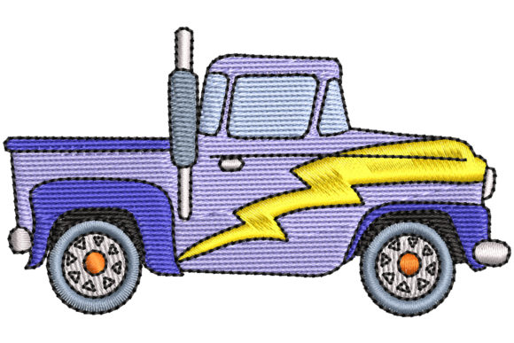 Old Pick Up: A Nostalgic Gem for Holiday Embroidery