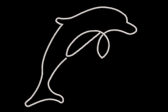 Review: Minimalistic One Line Dolphin for Boutique Sweatshirts