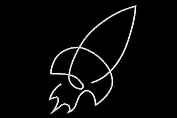 Review: Minimalistic One Line Rocket for Etsy Shops