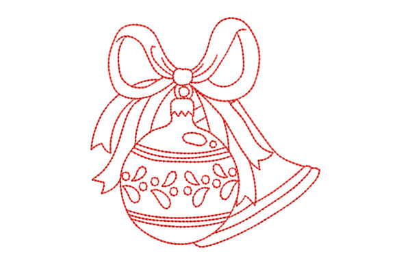 Review: Redwork Christmas Ornament and Bell Design