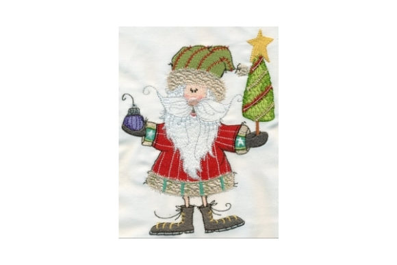 Sassy Santa with Tree: A Festive Embroidery Review
